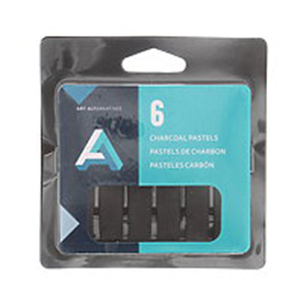 Art Alternatives, Grey, Charcoal, Art & School, Compressed, 6 sticks, 398203
